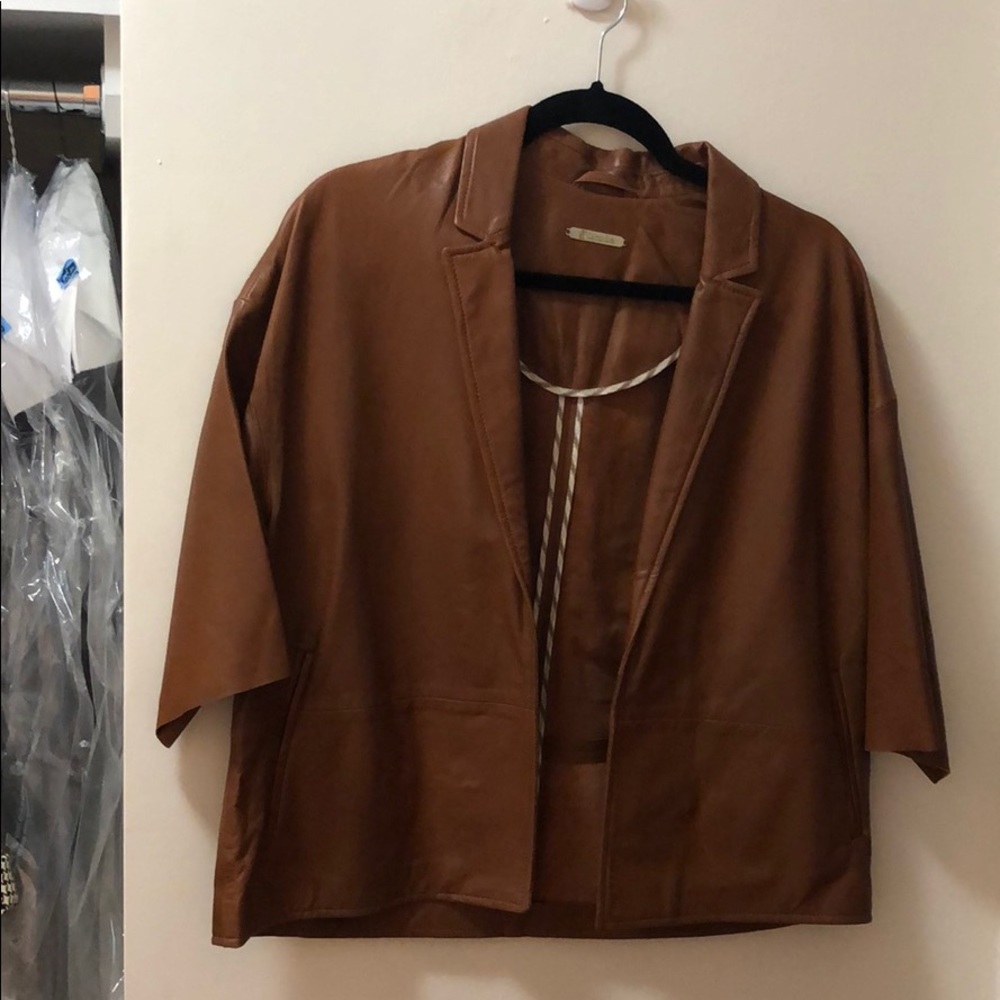 Massimo Dutti sheep leather jacket